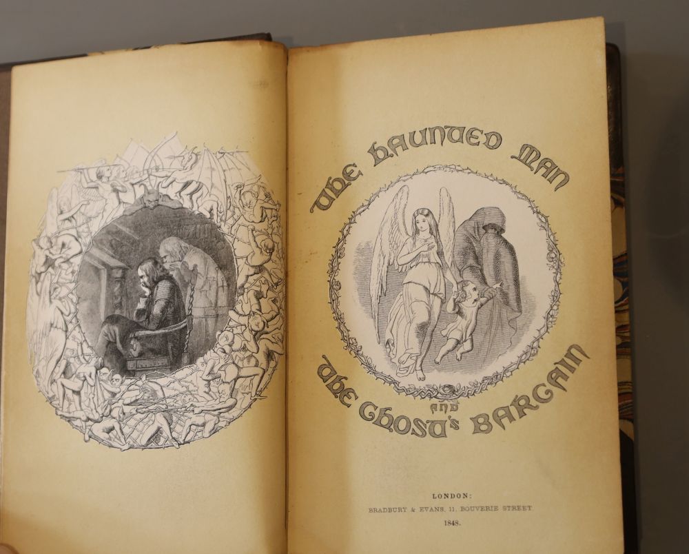 Dickens, Charles - The Haunted Man and the Ghosts Bargain ..., 1st edition, frontis, engraved pictorial and printed titles, 15 decorat